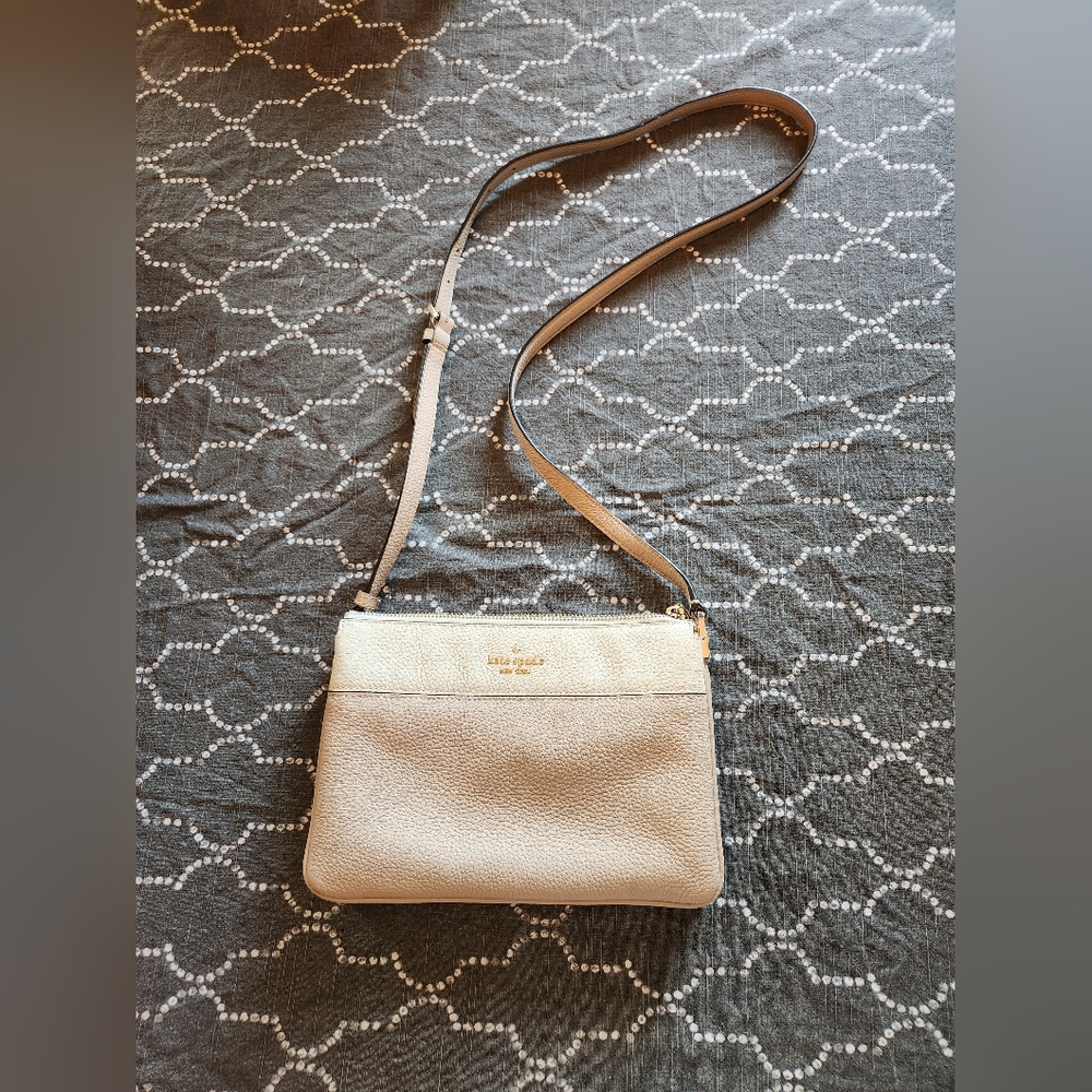 Kate Spade Cream and White Colorblock Crossbody